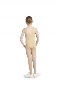 Capezio Girls' Little Team Basic Camisole Leotard, Nude, Small