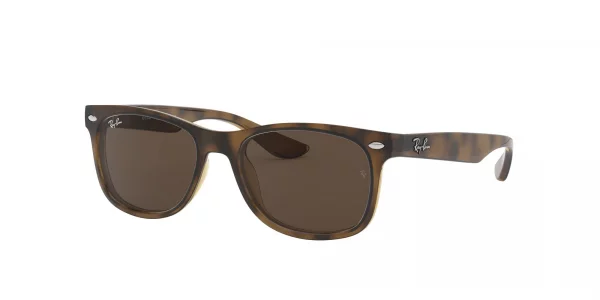 Ray-Ban Kids RJ9052S New Wayfarer Square Sunglasses, HavanaDark Brown, 48 mm