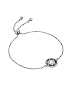Ted Baker London Cherla Crystal Button Adjustable Bracelet For Women SilverBlack Crystal