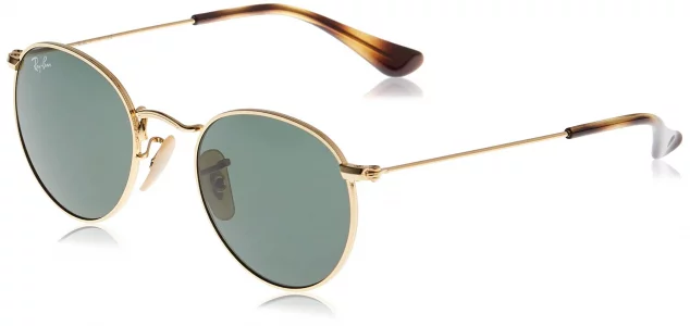 Ray-Ban Junior RJ9547S Metal Round Sunglasses, AristaDark Green, 44 mm