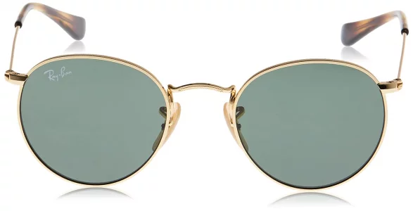 Ray-Ban Junior RJ9547S Metal Round Sunglasses, AristaDark Green, 44 mm