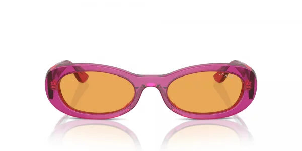 Vogue Eyewear Womens VO5582S Oval Sunglasses, Transparent VioletOrange, 53 mm