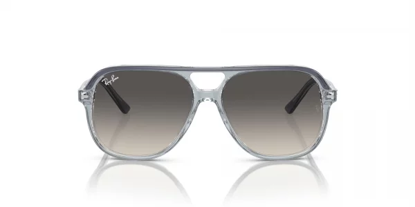 Ray-Ban Junior Kids RJ9096S Bill Square Sunglasses, Top Dark GreyGreyCrystalGrey Gradient, 49 mm