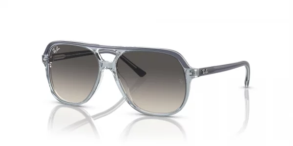 Ray-Ban Junior Kids RJ9096S Bill Square Sunglasses, Top Dark GreyGreyCrystalGrey Gradient, 49 mm