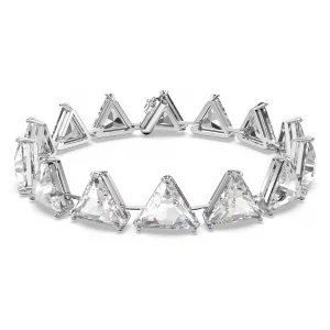 Swarovski Womens Millenia Rhodium Finish Crystal Bracelet