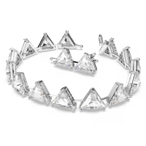 Swarovski Womens Millenia Rhodium Finish Crystal Bracelet
