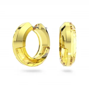 Swarovski Lucent Hoop Earrings, Yellow Crystal Cut Hoop Earrings, Part of the Swarovski Lucent Collection