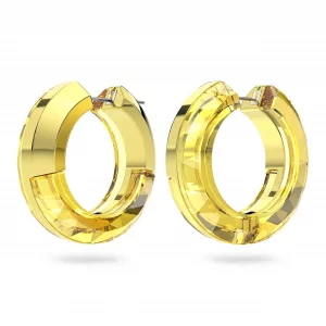 Swarovski Lucent Hoop Earrings, Yellow Crystal Cut Hoop Earrings, Part of the Swarovski Lucent Collection