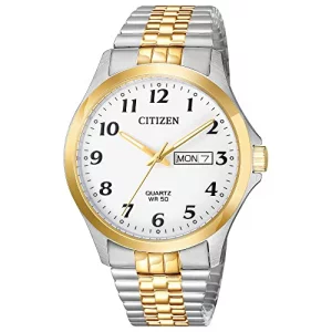 Citizen Quartz Mens Watch, Stainless Steel, Classic, Two-Tone Model BF5004-93A
