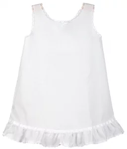 IC Collections Little Girls White Embellished A-Line Slip 5