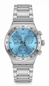 Swatch Dress Watch Blue Quartz Stainless Steel THATS SO PEACHY