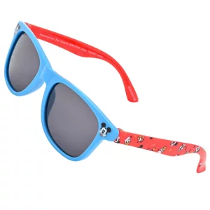 Mickey Mouse Kids Sunglasses with Kids Glasses Case, Protective Toddler Sunglasses Blue