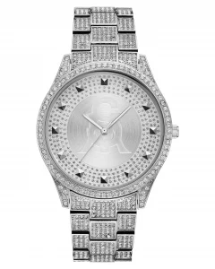 Steve Madden Womens Genuine Crystal Accented Bracelet Watch, SM1001