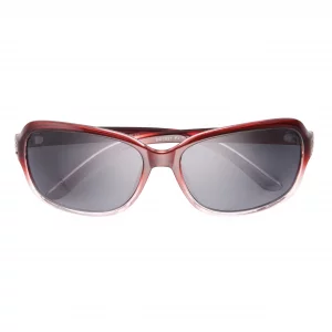 Panama Jack Womens Polarized Studded Rectangle Sunglasses, Purple CrystalLight Purple on Bottom, 59