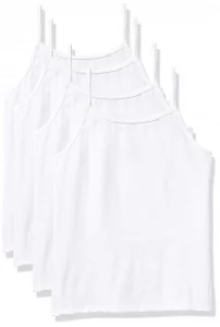 Hanes girls 4-pack Cotton Stretch Camisole White Small US