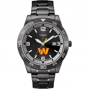 Timex Tribute Mens NFL Acclaim 42mm Watch - Washington Commanders with Black Stainless Steel Expansion Band