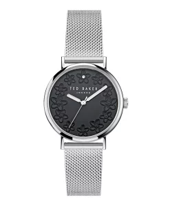 Ted Baker Phylipa Blossom Ladies Silver Mesh Band Watch Model BKPPHS4059I