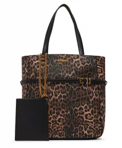 Steve Madden KENDRAA Tote with Pouch, Leopard