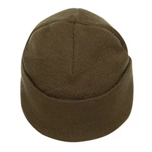 Rothco USMC Eagle Globe and AnchorUS Flag Deluxe Fine Knit Watch Cap Coyote Brown