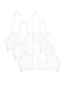 Fruit of the Loom Girls Big Cotton Spaghetti Strap Sport 3 PackPack of 3 White 38