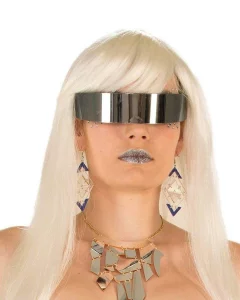Rubies Forum Novelties Adult Futuristic Mirror Wrap Around Glasses