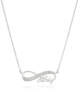 Amazon Essentials 925 Sterling Silver AAA Cubic Zirconia Infinity Family Necklace, 18, previously Amazon Collection