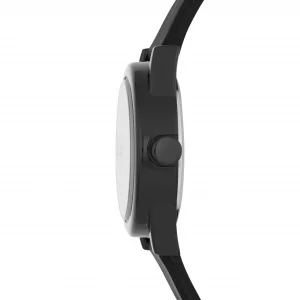 Skechers Womens Rosencrans Mini Quartz Casual Sports Silicone Three-Hand Analog Watch, Color Black Model SR6028