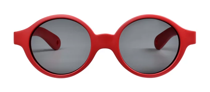 Beaba Joy Baby Sunglasses 9-24 Mths, Category 3 Lenses - Filtering 100 of UV Rays, Baby Girl Baby Boy Sunglasses, Poppy Red