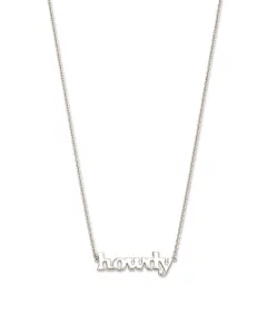 Kendra Scott Howdy Pendant Necklace in Sterling Silver, Fine Jewelry for Women