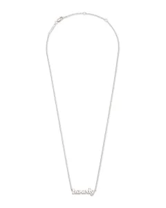 Kendra Scott Howdy Pendant Necklace in Sterling Silver, Fine Jewelry for Women