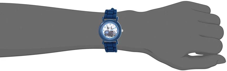 Disney Onward Kids Plastic Time Teacher Analog Quartz Silicone Strap Watch
