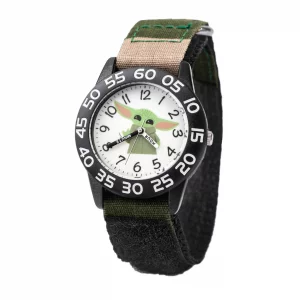 STAR WARS Kids Plastic Time Teacher Watch, Analog Quartz Nylon Strap Watch