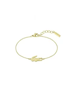 Lacoste Crocodile Chain Bracelet for Women - Stainless Steel Jewelry, Adjustable - Chic Collection, Fashion Accessory - Gift for Her