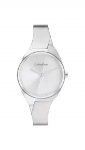 Calvin Klein Charming Womens Stainless Steel Case Quartz Watch with Stainless Steel Bangle Model 25200234