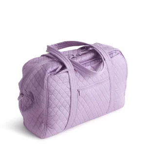 Vera Bradley Premium Cotton Miramar Weekender, Purple Rhapsody