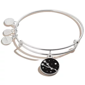 Alex and Ani A20EBZOD05SG,Color Infusion, Taurus Expandable Bangle Bracelet,Shiny Gold,Black, Bracelets