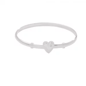 Alex and Ani Heart Clip Bangle Bracelet