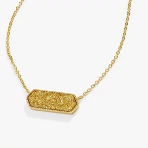 Alex and Ani Glitter Druzy Pendant Necklace, Gold