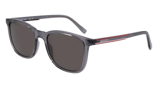 Lacoste Mens Sunglasses L915S - Transparent Grey with Smoke Lens