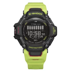 Casio Mens G-Shock Move GBD-H2000 Series, Multisport Run, Bike, Swim, Gym Workout, GPS Heart Rate Watch, Quartz Solar Assisted Black Watch with Volt