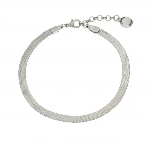 Steve Madden Womens Jewelry Herringbone Chain Anklet