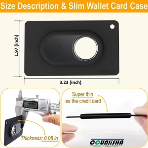 2 Pack Galaxy tag2 Wallet Holder,Slim Flexible Thin Card Case Compatible for Galaxy tag 2 2023 Tracker for Purse,Clutch Bag,Handbag,Backpack Wallet B