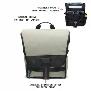 Chrome Industries Warsaw 30L Pack for Men Women Utility Backpack with Cargo Straps Laptop Sleeve to Hold Most 16 Computers Bag Is Made for Travel