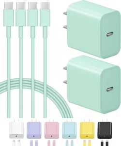iPhone 16 15 Charger Fast Charging USB C Charger Block 2-Pack Type C Charger 6FT Cord for iPhone 1616 Plus16 Pro16 Pro MaxiPhone 15iPhone 15 ProiPhon