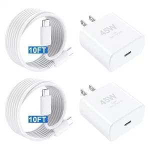 iPhone 16 Pro Max Charger Fast Charging,45W iPhone 16 Charger USB C Super Fast Charger Block 10FT Long Type C Charger Cable Cord for iPhone 1616 Pro1