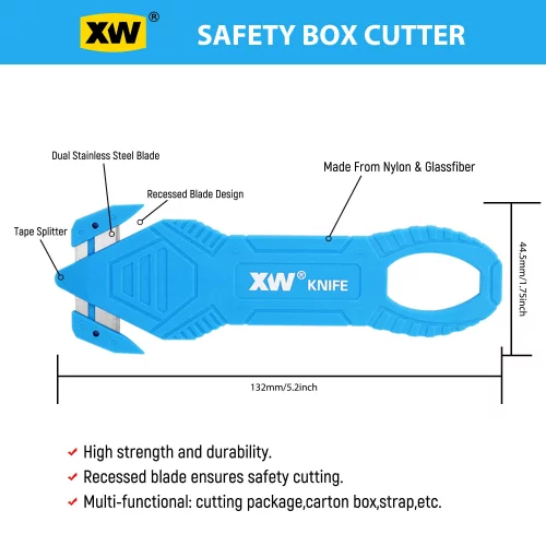 Xw Safety Box Cutter Of Stainless Steel Blade, Carton And Package ...