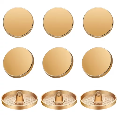 Shaped Button Part 30 Pieces Metal Flat Button Alloy Shank Button Round Shaped Sewing ...