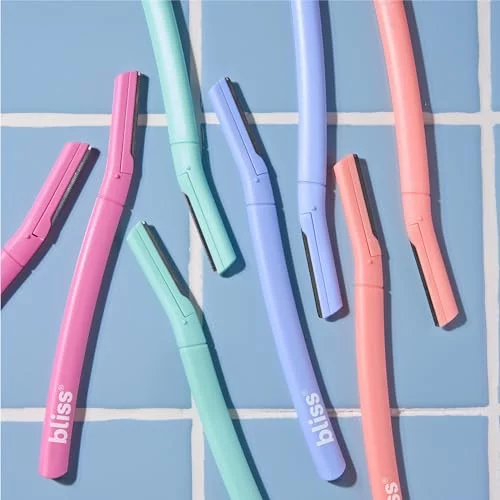 Bliss Razor Bliss Dermaplaning Tool - 16 Pack Dermaplaning Razor Microblades: Peach ...