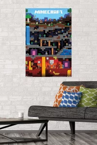 Trends International Minecraft - Worldly Wall Poster, 22.375