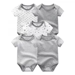 Kiddiezoom Unisex Newborn Baby Short-Sleeve Bodysuit Baby Layette Essentials Giftset Clothing Set